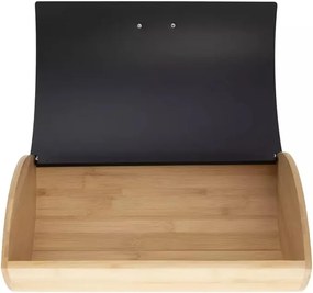 Pojemnik na chleb czarny bambusowy CRUSTY