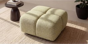 Pufa, podnóżek, tkanina szenilowa Puente, Jasnożółty, Averro