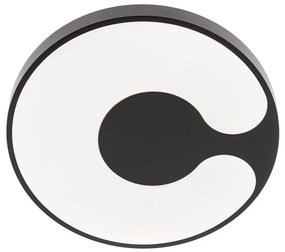 Redo 05-927 - Plafon LED RGBW BIGSI LED/48W/230V śr. 50 cm czarny + pilot