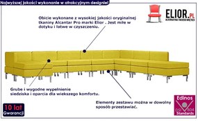 9-częściowy żółty zestaw wypoczynkowy - Marsala 9C