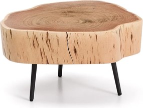 Okrągły stolik z blatem z drewna akacjowego w naturalnym kolorze 49x47 cm Tanive – Kave Home