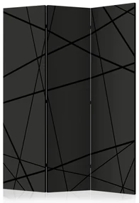 Parawan dwustronny Tła i desenie 135x172 cm 3-częściowy czarny ARTGEIST B