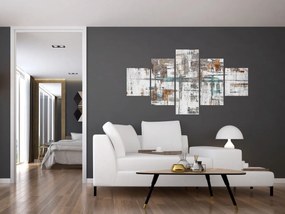 Obraz - Abstrakcyjne pociągnięcia (125x70 cm)