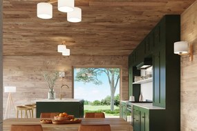 Lampa stojąca LEGNO 1 naturalne drewno/biała SOLLUX  LIGHTING