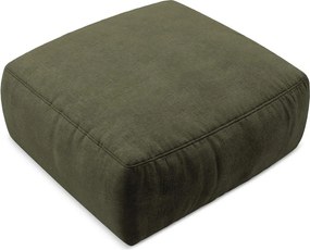 Zielony podnóżek z tkaniny szenilowej Kuki – Makamii