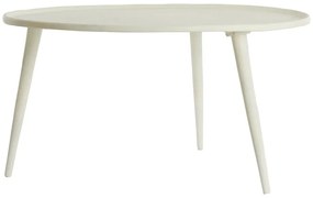 Kremowy metalowy okrągły stolik ø 67,5 cm Babina – Light &amp; Living