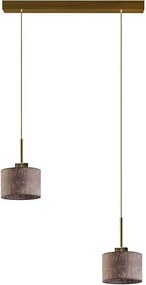 Lampa wisząca do kuchni na złotym stelażu - P2-M87