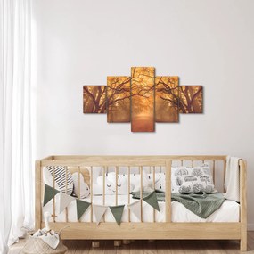 Obraz drogi w jesiennym krajobrazie (125x70 cm)