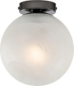 Lampa sufitowa Olaf z brązowanego żelaza 1 światło z kulą dm.20 H.23 Ø20 BL294-PL1-NR