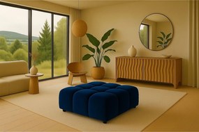 Pufa, pufa modułowa Bolla, tkanina Bluvel, Atramentowy