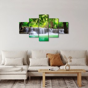 Obraz wodospadu w Kanchanaburi, Tajlandia (125x70 cm)