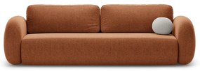 Ceglasta rozkładana/ze schowkiem sofa z tkaniny szenilowej 262 cm Tonale – Cosmopolitan Design