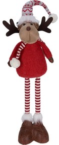 Świąteczny renifer stojący Barney, teleskopowe nogi, 49 cm