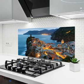 Panel Szklany do Kuchni Port U Stóp Majestatycznych Gór