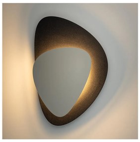 LED Kinkiet PEDRA LED/7W/230V czarny/beżowy