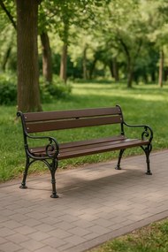 Ławka ogrodowa z oparciem N7-S68