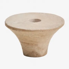 Świecznik Z Naturalnego Kamienia Bellvion Travertine - Sklum