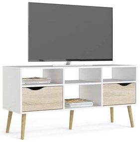 Biała szafka pod TV Tvilum Oslo, 117 x 57 cm