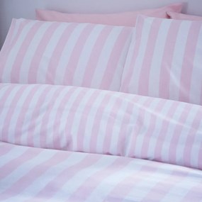 Biało-różowa pościel dwuosobowa 200x200 cm Stripe Tease – Sassy B