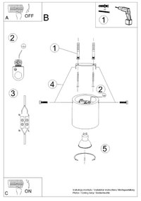 Plafon ORBIS naturalne drewno SOLLUX  LIGHTING
