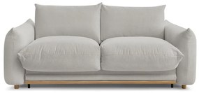 Jasnoszara rozkładana sofa 214 cm Ernest – Bobochic Paris