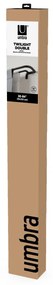 Stalowy regulowany podwójny karnisz 76 - 213 cm Twilight – Umbra