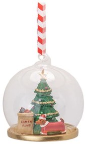 Bombka wykonana ręcznie z żywicy polimerowej ø 7 cm Santa Paws – Sass &amp; Belle