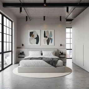 LAMPA SUFITOWA NOWOCZESNA 30 CM APP572-1C Czarna