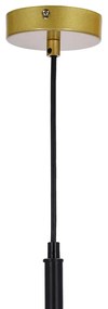 Lampa wisząca w kolorze złota ze szklanym kloszem 32.5x32.5 cm Duo – Candellux Lighting