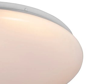 Inteligentna nowoczesna lampa sufitowa biała 38 cm z diodami LED i RGB - Iene Nowoczesny Oswietlenie wewnetrzne