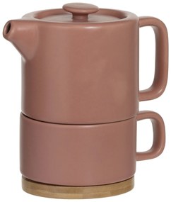 Dzbanek do herbaty z filiżanką NATURAL, 800 ml
