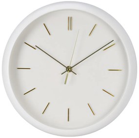 Zegar ścienny nowoczesny, złote wskazówki, Ø 31 cm