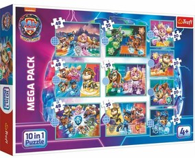 Trefl Puzzle Psi patrol na dużym ekranie, 10w1