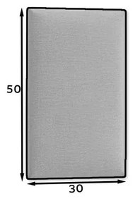Panel tapicerowany QUADRATTA 50x30 różowy ELTAP