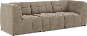 Brązowa aksamitna sofa 255 cm Aloha – Makamii