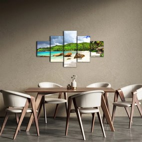 Obraz - Seszele, Takamaka beach (125x70 cm)