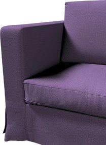 Pokrowiec na sofę Karlanda 3-osobową nierozkładaną, długi kolor fioletowy tkanina strukturalna