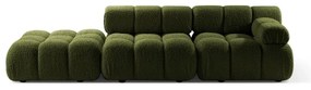 Zielona sofa modułowa z materiału bouclé 288 cm Bellis – Micadoni