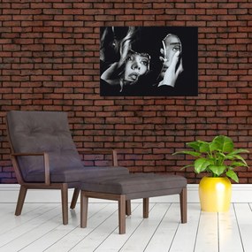 Obraz - Spojrzenie w lustro (70x50 cm)