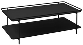 Czarny metalowy stolik 55x110 cm Yuba – Unique Furniture