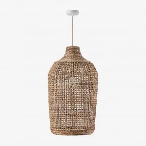 Lampa Sufitowa Arantxa Naturalny - Biała & Ø40 Cm - ↑70 Cm Arantxa - Sklum