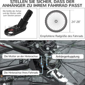 PawHut Przyczepka rowerowa 2 w 1 dla psów Wózek z odblaskami Bezpieczne podróże | Aosom PL
