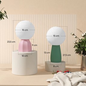 Zestaw lamp biurkowych HOMCOM w wyglądzie planetarnym, 3 kolory, USB, tworzywo, Biały