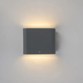 Zewnetrzna Kinkiet / Lampa scienna antracytowy 11,5 cm z diodą LED IP65 - Batt Nowoczesny Oswietlenie zewnetrzne