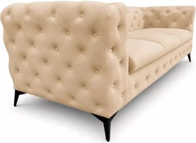 Pikowana sofa Chesterfield Moet 3 osobowa w stylu glamour