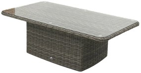 Rattanowy zestaw modułowy BORNEO LUXURY dla 8 osób (szary)