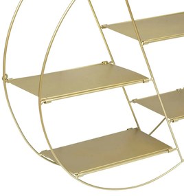 Okrągła półka wisząca LARA, Ø 50 cm z metalu