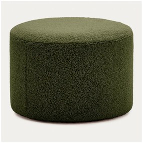 Zielony puf z materiału bouclé Kaeli – Kave Home