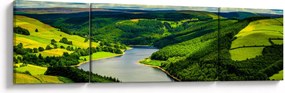 Obraz - Zielony krajobraz (170x50 cm)