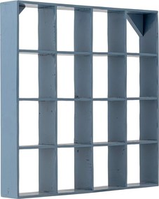 Niebieska wielopoziomowa półka z drewna z recyklingu 70 cm Bekka – Bloomingville